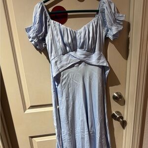 Hello Molly baby blue midi dress